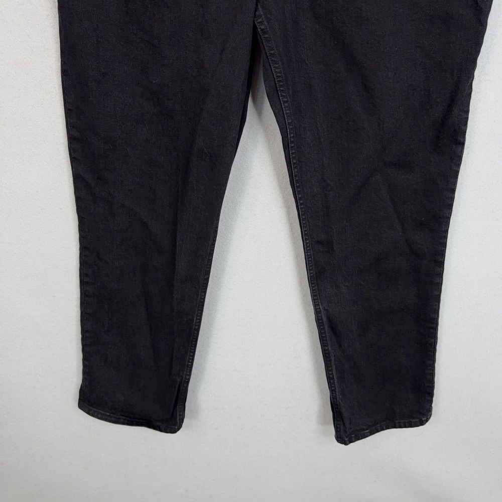Abercrombie Fitch Jeans Womens 14 Black 90s Curve Love Straight High Rise 32 - Picture 3 of 15